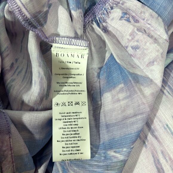 ANTHROPOLOGIE BY BOAMAR THE RIVERIA MAXI DRESS IN SEASCAPE NEW LARGE NWOT - Picture 11 of 11